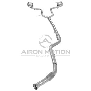 Système d'échappement Catback Airon Valvetronic en acier inoxydable poli miroir pour Mercedes Classe C W206 C200 <span class=keywords><strong>C300</strong></span> AMG C43 2.0T <span class=keywords><strong>4MATIC</strong></span>+ - Product Image 4
