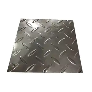Huaping factory direct sale 304 201 316 430 diamond checkered embossing stainless steel embossed sheet plate
