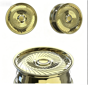 Rines de Aleación Cóncavos Forjados JUWA en Oro, de 16-24 Pulgadas, 5x112, 4x4, Ajuste Universal para Reequipamiento/Actualización - Product Image 5