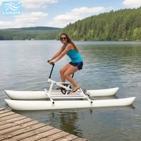 Bouées gonflables cylindriques, vélo aquatique, ponton rond à cadre en aluminium pour une personne, pour hôtel, de Chine, Lumark, nouveau design