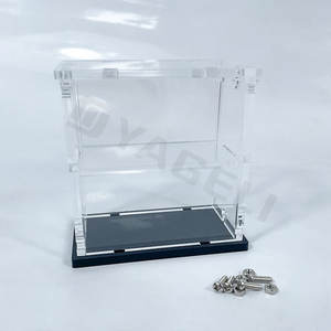 Vitrina de acrílico transparente de escala 1/64 desmontable personalizable para coches modelo recién llegado para estantes de exhibición eficientes - Product Image 5