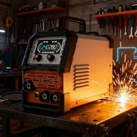 Soudeuse à onduleur IGBT 220V à flux MIG/Lift Tig/Stick 3-In-1 Soudeuse multiprocessus Machine à souder MIG