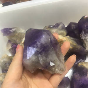 Pierre de spécimen de cristal d'améthyste violet rugueux gros Points de cristal minéral brut pour la décoration intérieure artisanat en cristal Vintage - Product Image 6