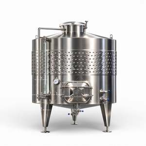 Vente directe usine : Cuve de fermentation en acier inoxydable avec enveloppe de refroidissement Miller Plate pour vin, 200L, 500L, 1000L - Product Image 4
