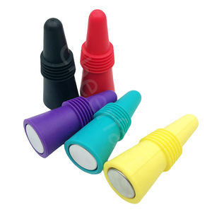 Goede kwaliteit herbruikbare wijnstopper van siliconen, conisch gevormde siliconen rubberen wijnflesstopper en conische <span class=keywords><strong>stopper</strong></span>. - Product Image 2