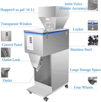 Machine de remplissage semi-automatique de type fermé 10-999g pour granulés et poudres, distributeur quantitatif pour grains de café, riz et graines