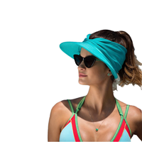 Casquette de soleil en polyester à rayures, large bord, pour femme, extérieur, printemps, peluche, ajustable, visière ouverte, creuse