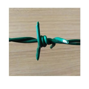 Fil barbelé à double brin recouvert de plastique, fil barbelé antivol, grillage barbelé résistant à la corrosion pour extérieur. - Product Image 3