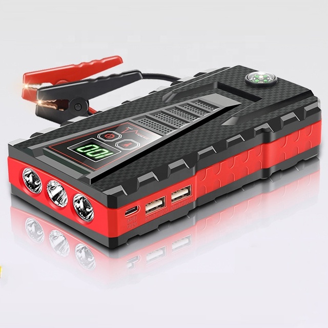 12v Multi Function Portable Car Battery Charger Jump Starter and Tire Inflator 20000mAh
