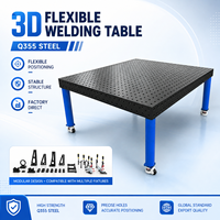 Plateforme de soudage flexible 3D Meisida D28, acier Q355 nitruré, table modulaire personnalisée pour le soudage industriel