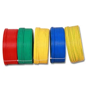 Cable de alambre conductor eléctrico, tamaños de cobre aislados en PVC, superventas, cable eléctrico de 1,5mm a 4mm, IEC 60227 trenzado