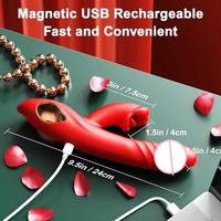 Rose Erwachsenen-Sexspielzeug G-Punkt-Vibratoren Zungen-Klitoris-Stimulator Stoßender Dildo Nippel-Anal-Vibrator-Premium Rose Sexspielzeug Dildos