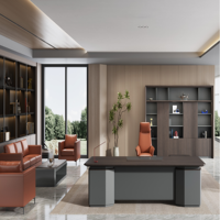 Bureau de direction pour le bureau, vente en gros, bureau de luxe moderne avec tiroirs, mobilier de bureau commercial exécutif