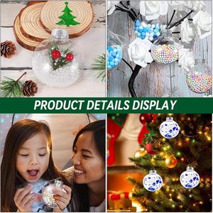 Adornos Navideños de Alta Gama, Personalizados, Clásicos, de Fábrica, Bola de Plástico Transparente de Santa Claus para Decoración de Fiestas - Product Image 6