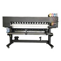 Mesin Printer Inkjet I3200 Eco Solvent 6 Kaki untuk Pencetakan Flex, Printer Vinyl Murah