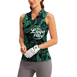 Débardeurs de golf et de tennis sans manches pour femmes robe polo à col en V robe inspirée du sport - Product Image 3