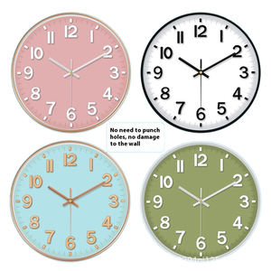 14-inch 35cm phong cách Bắc Âu sang trọng đồng hồ treo tường hiện đại duy nhất mặt thiết kế cho phòng khách nhà lớp học độc đáo ba chiều - Product Image 1