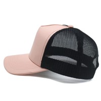 Casquette de baseball en cuir à 5 panneaux avec visière incurvée, broderie 3D personnalisée, faible MOQ, haute qualité, prix bas