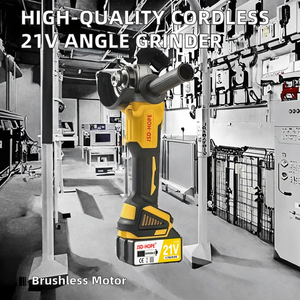 Amoladora Angular Eléctrica Inalámbrica de 21V, Venta al por Mayor de Fábrica, Alta Calidad, Grado Industrial/Profesional, Velocidad Ajustable, Sin Escobillas - Product Image 3