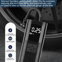 Gonfleur de pneu Portable compresseur d'air pompe à Air voiture pneus manomètre moto vélo électrique pompe à vélo avec lumière LED