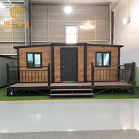 Maison Modulaire Préfabriquée Complète en Conteneur Extensible de 40, 20 ou 30 pieds, Maison Préfabriquée pour Expédition, Deux Chambres, Casa Contenedor
