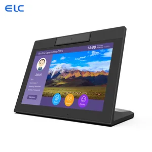 l shaped 10.1 inch RK3568 touch screen ordering terminal desktop android 11 tablet for restaurant menu