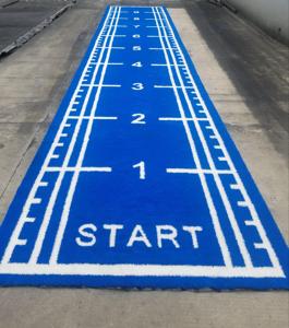 Césped de gimnasio personalizado de alta densidad Negro Azul Arco Iris sintético Fitness césped artificial para gimnasio y centro de fitness - Product Image 2