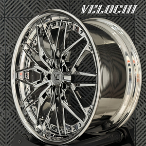 ล้อแม็กซ์ VLC Chrome Silver Deep Dish ขนาด 21 22 23 24 นิ้ว 5x112 5x130 สำหรับรถยนต์ S Class W223 แบบ 2 ชิ้น ผลิตด้วยวิธีฟอร์จ - Product Image 4