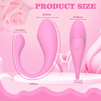 Stimulateur clitoridien vibrant en silicone liquide avec contrôle par application, 9 modes de vibration, œuf vibrant IPX6, jouet sexuel pour femmes OEM