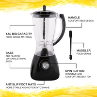 Outai blender plastik 400W 500W, peralatan rumah tangga pisau stainless steel 304 moulinex 3 in 1 blender juicer 4 in 1