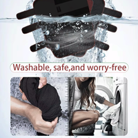 Chauffe-jambes portable en fibre de carbone avec massage électrique et vibrations pour soulager les douleurs aux cuisses, genoux et mollets chez les personnes âgées