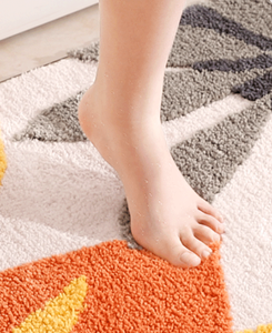 Ins Style Flocking Non-Slip Floor <b>Mat</b> Door <b>Mat</b> Bathroom Kitchen Entrance Area Rug Hom - Product Image 5