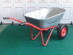 <span class=keywords><strong>Promotion</strong></span> d'usine 100 litres en acier galvanisé <span class=keywords><strong>brouette</strong></span> solide et pneumatique 4.00-8 roues pour la construction - Product Image 2