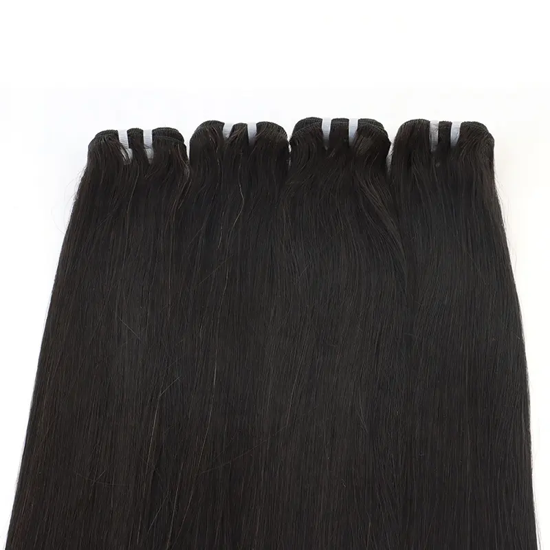 New Arrival Hand Tied Double Drawn Cuticle Aligned Human Hair Extension Hair Weft 100% human hair