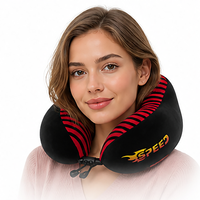 Oreiller de voyage ergonomique en mousse à mémoire de forme, respirant, réglable, doux, à récupération lente, lavable, en forme de U, léger et pliable – Fournisseur d'usine
