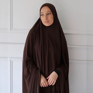 Vente en gros <span class=keywords><strong>de</strong></span> jilbabs turcs modestes <span class=keywords><strong>de</strong></span> haute qualité pour filles, abaya musulmane, robe longue, burqa, jilbab <span class=keywords><strong>de</strong></span> prière - Product Image 2