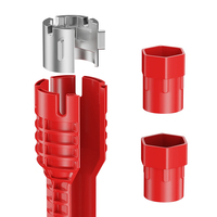 Clé à molette multifonctionnelle 8-en-1 en alliage de qualité supérieure pour outils de plomberie de lavabo, idéale pour le bricolage et l'OEM
