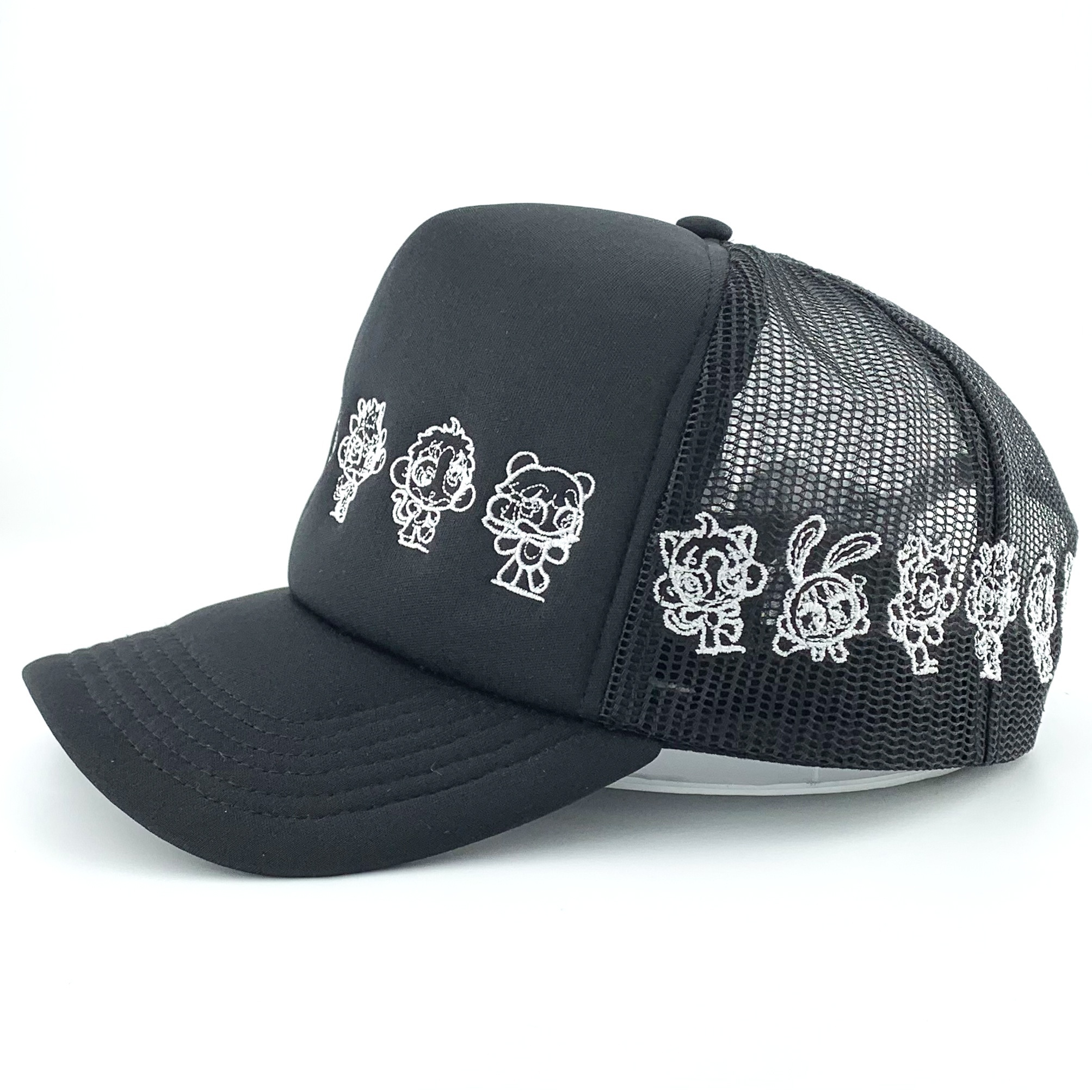 OTTO Solid Cotton Twill 5-Panel Mesh Back Cap - Royal Blue, Adjustable Snapback Trucker Hat