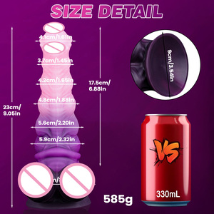 Dildo fantaisie en silicone liquide, forme de <span class=keywords><strong>cheval</strong></span> réaliste, plug anal à tête large, jouet pour adultes pour hommes et femmes - Product Image 4