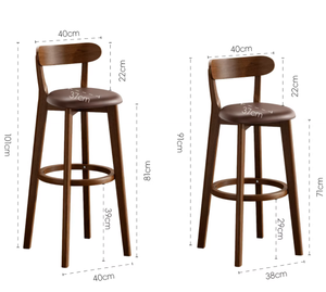 <span class=keywords><strong>Taburetes</strong></span> de <span class=keywords><strong>Bar</strong></span> de Madera, Silla de Cocina, Silla Alta, <span class=keywords><strong>Taburetes</strong></span> de Barra - Product Image 6