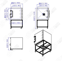 TOJOIN MS8080 670(W)* 608(D)* 660(H)mm Cámara/caja/carcasa insonorizada manual con ruedas Teléfono móvil EMI Wifi6e 5G GSM prueba