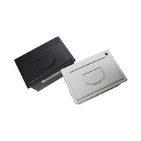 Imprimante thermique de reçus et codes-barres 58 mm, module d'imprimante à panneau intégré noir et blanc avec USB RS232/TTL