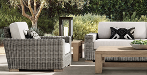 Meubles d'extérieur <span class=keywords><strong>en</strong></span> rotin de jardin extérieur Sassanid canapé Biarritz tissé à la main tout temps - Product Image 5