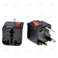 Adaptateur de prise électrique universel américain US européen UK EU AU pour voyage 10A/13A 250V Prise de courant avec interrupteur marche/arrêt