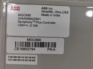 Controlador MicroGrid Plus MGC690 Symphony 2VAA008023R01 WO ACCS PLC - Product Image 4