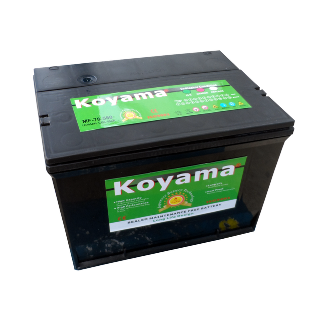 Rechargeable Side Terminal BCI Group China Manufacturer MF78-550 Auto Car Starting Battery for Marine 12V 45AH 55AH 60AH