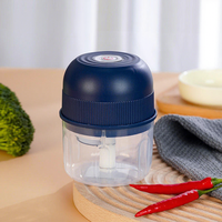 Mini Picadora Eléctrica Multifuncional, Licuadora de Verduras y Ajo, Máquina de Alimentos Complementarios, Procesador de Alimentos Recargable