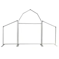 Kits de supports de toile de fond pour photomaton en aluminium de 32 mm, type arche de grange, lot de 3, avec cadre en tissu tendu, pour location d'événements et fêtes à thème ferme