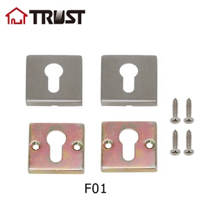 TRUST F01-SS Square Shape Door Handle SUS304 h Key <strong>Escutcheon</strong> <strong>Plate</strong> - Product Image 2