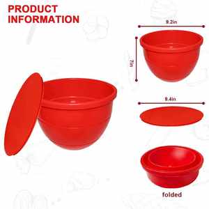 Nuevo Tazón Mezclador Plegable de Silicona para Uso Doméstico, 330g 380g, Diseño Engrosado para un Ajuste Perfecto a las Paredes de la Olla, Revestimiento para Batidora, Fácil de Limpiar - Product Image 4